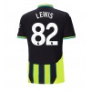 Manchester City Rico Lewis #82 Bortedrakt 2024-25 Kortermet